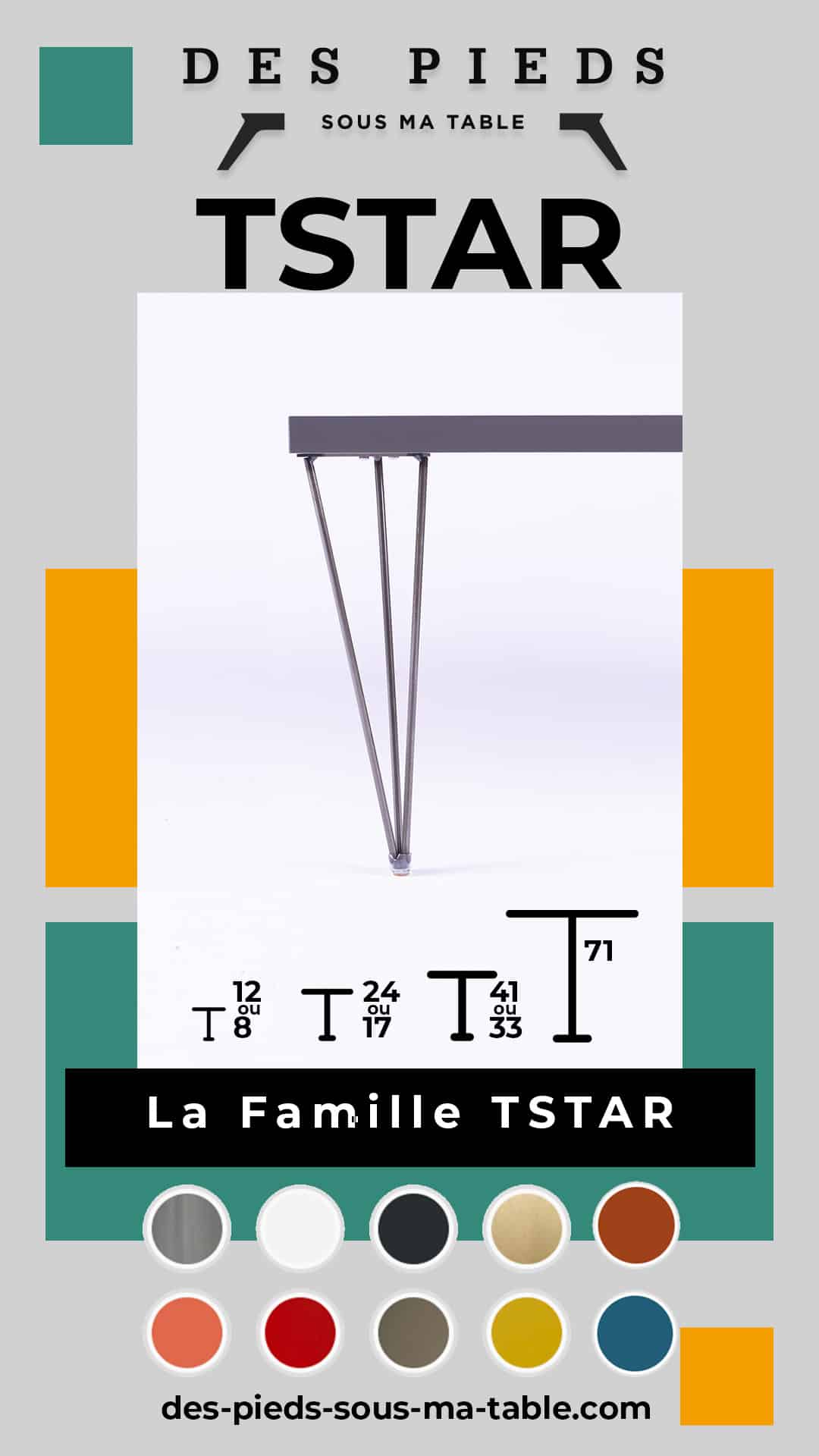 pied de table TSTAR